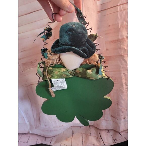 Leprechaun happy Saint Patty's Day clover sign Decor figure - Picture 3 of 4